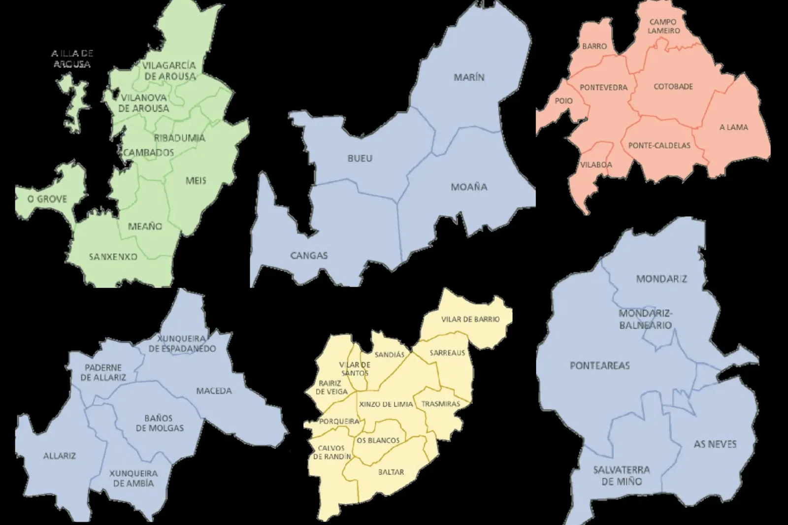 Mapa de ruta de reparto Viernes